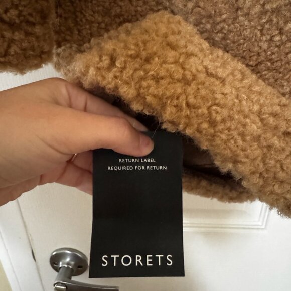 Storets Boucle Teddy Coat - Brown - Picture 5 of 6